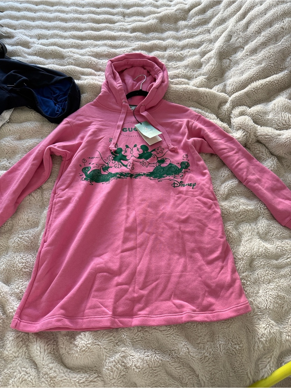 Disney Pink Hooded Women's Sweater Dress size XS fit  XS S M